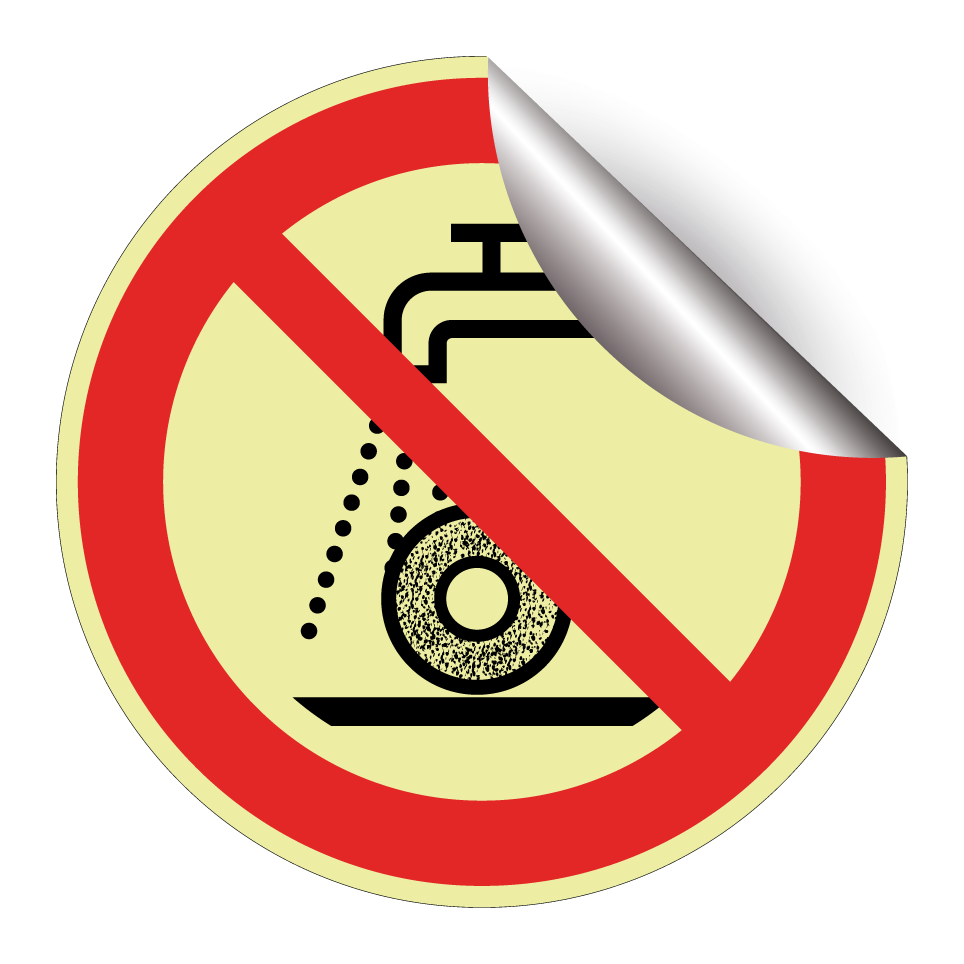 P033 Do not use for wet grinding