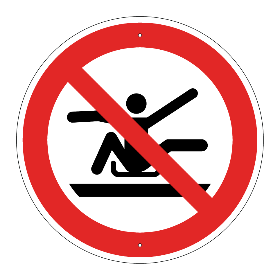 P046 Do not stretch out of toboggan