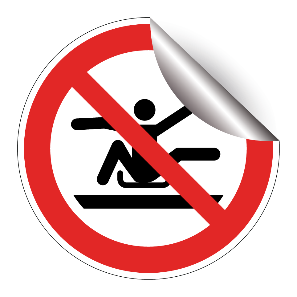 P046 Do not stretch out of toboggan