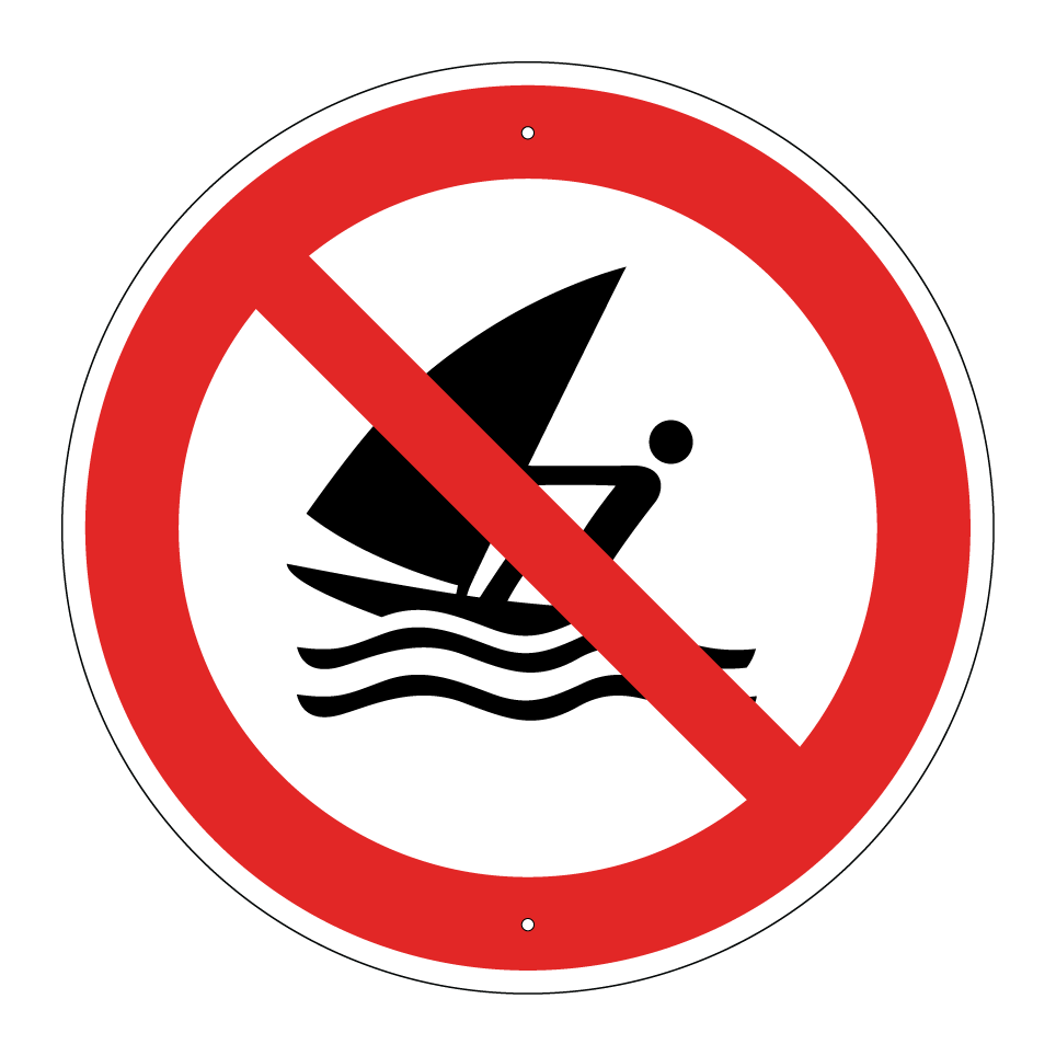 P054 No windsurfing