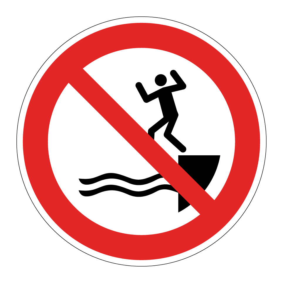 P061 No jumping into water
