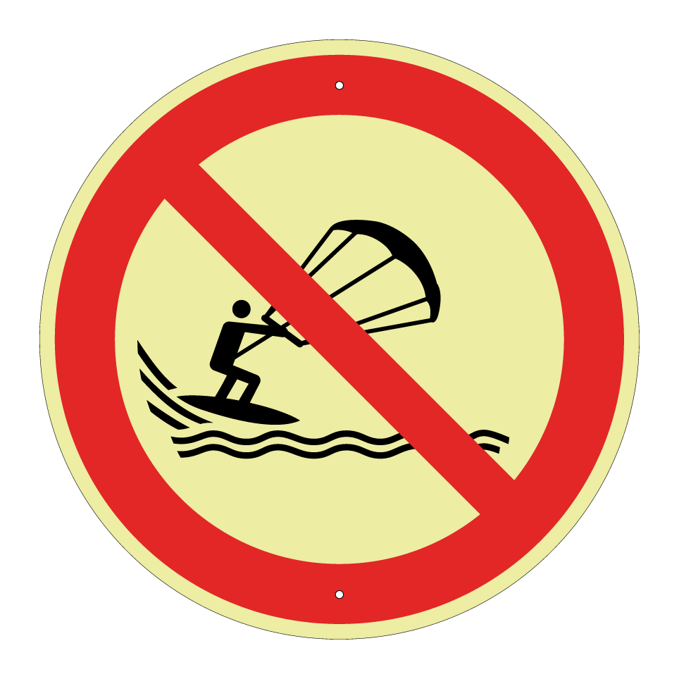 P065 No kite surfing