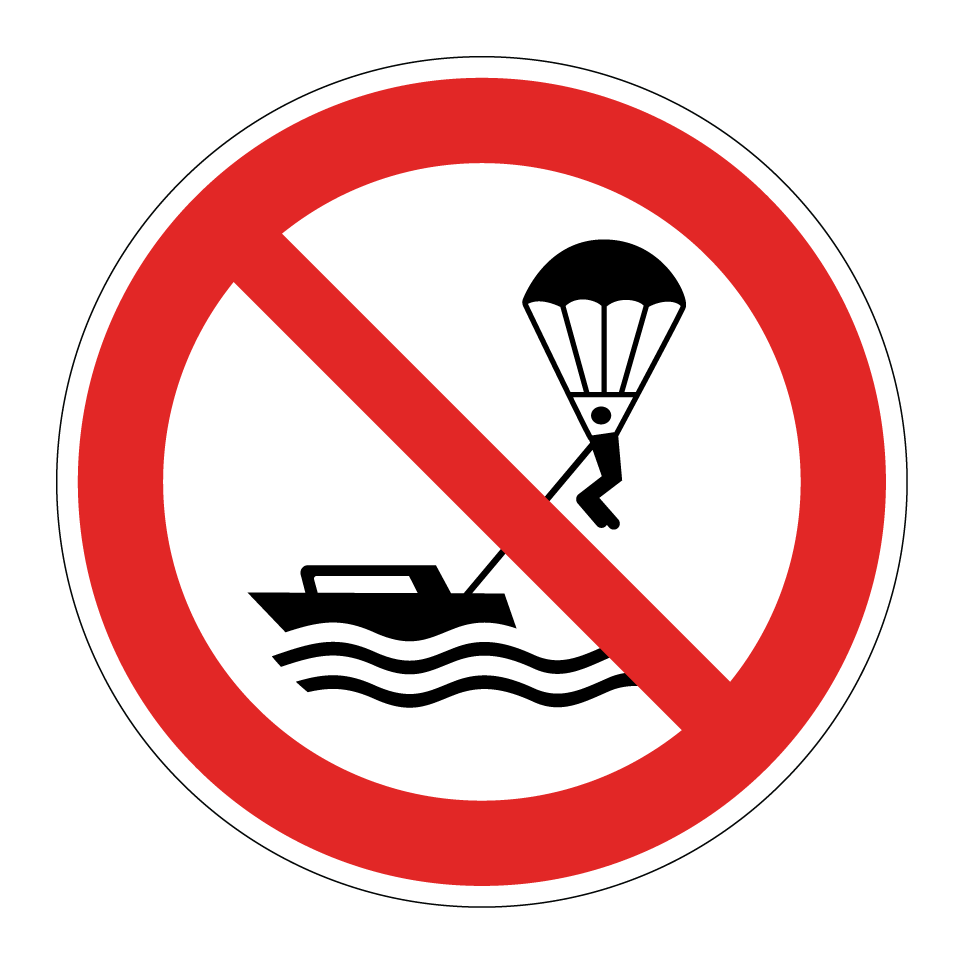 P066 No parasailing