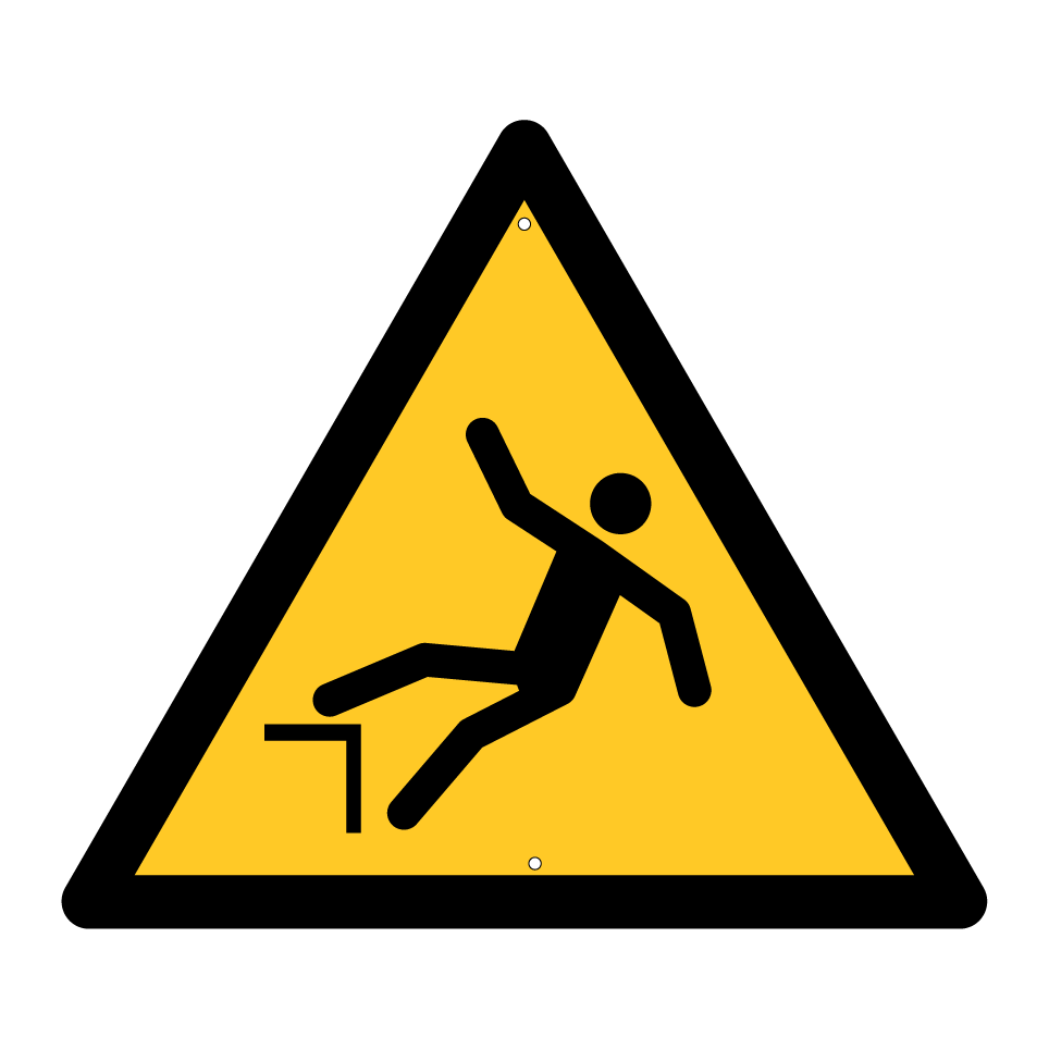 W008 Warning Drop (fall)