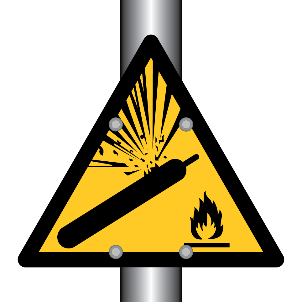 W029 Warning Pressurized cylinder