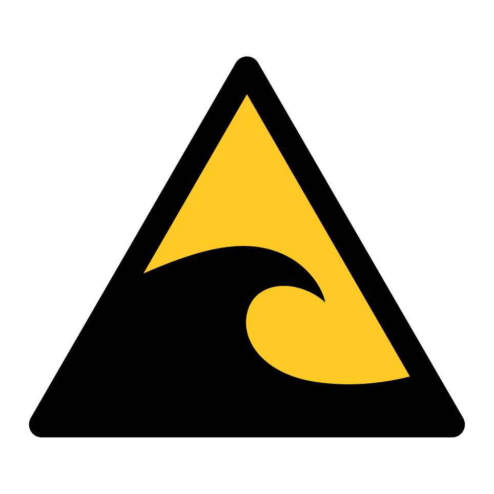 W056 Warning Tsunami hazard zone