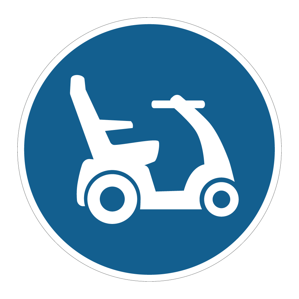 Mobility scooter permitted