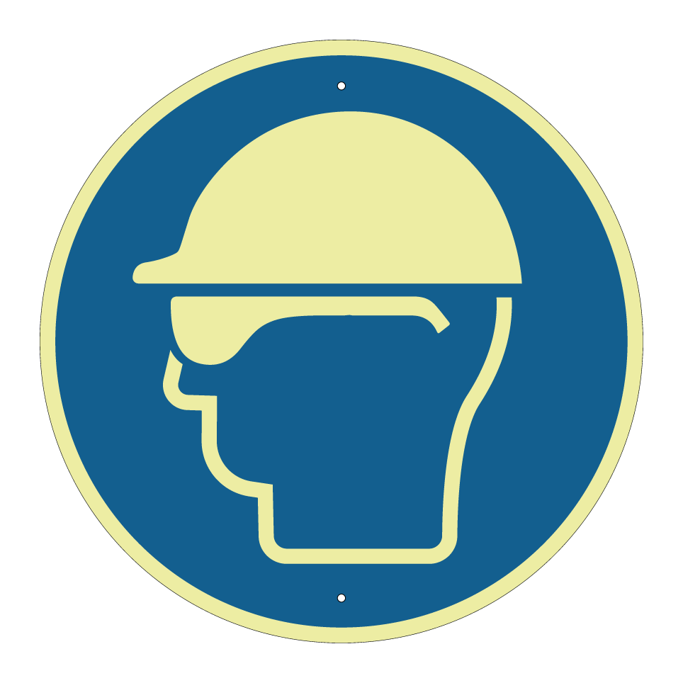 Wear helmet with safety goggles