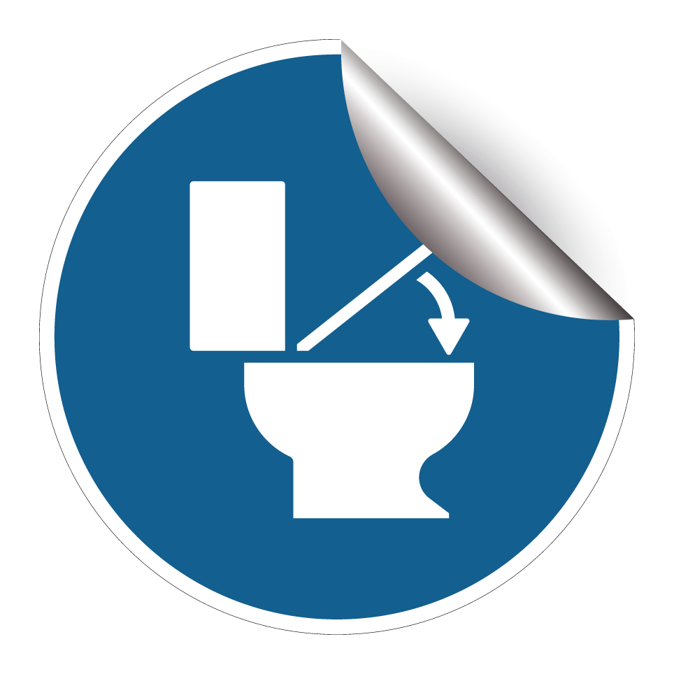 Toilet lid must be closed