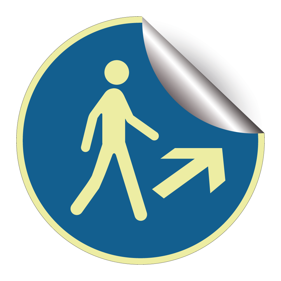 Pedestrian route to the right