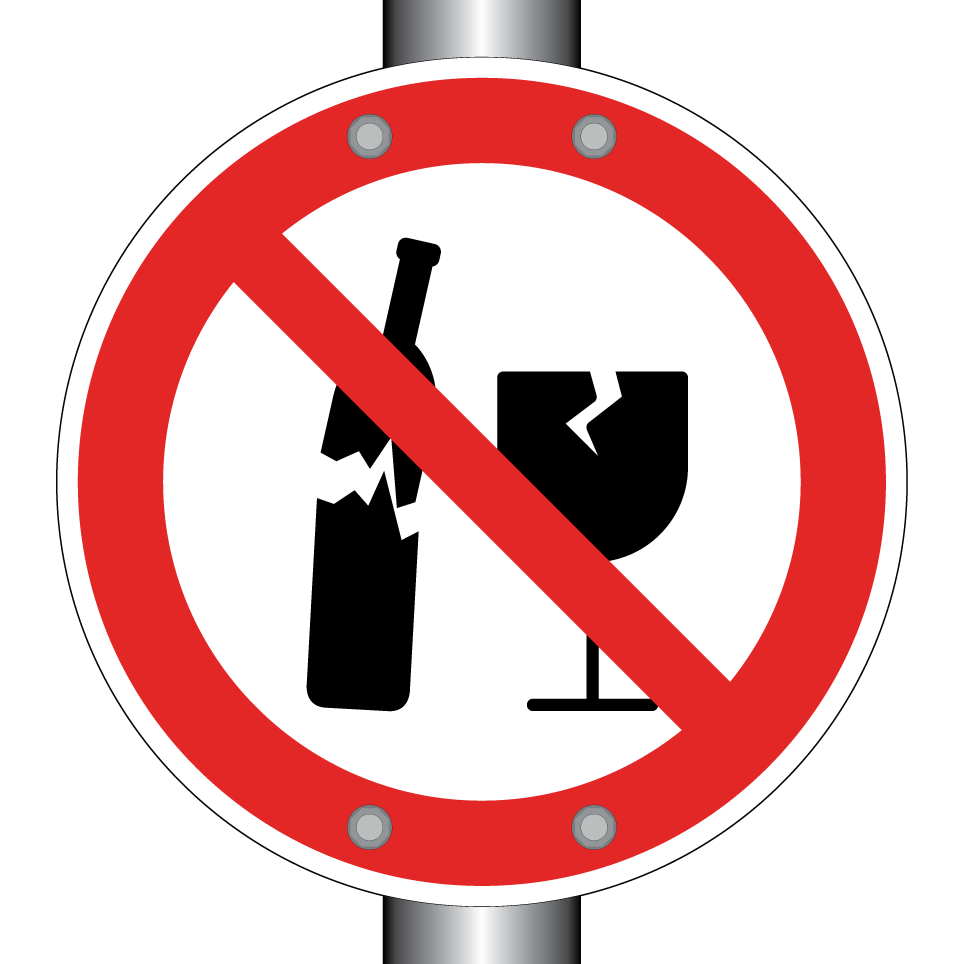 No broken glass