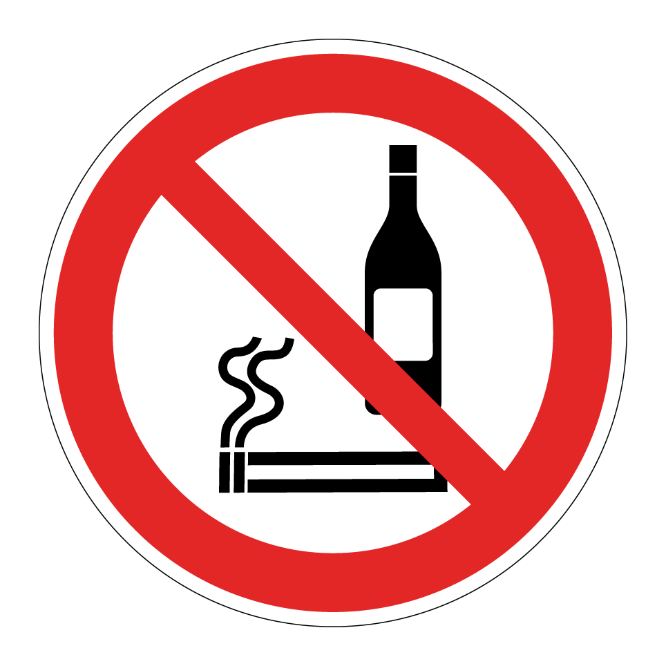 No smoking or alcohol