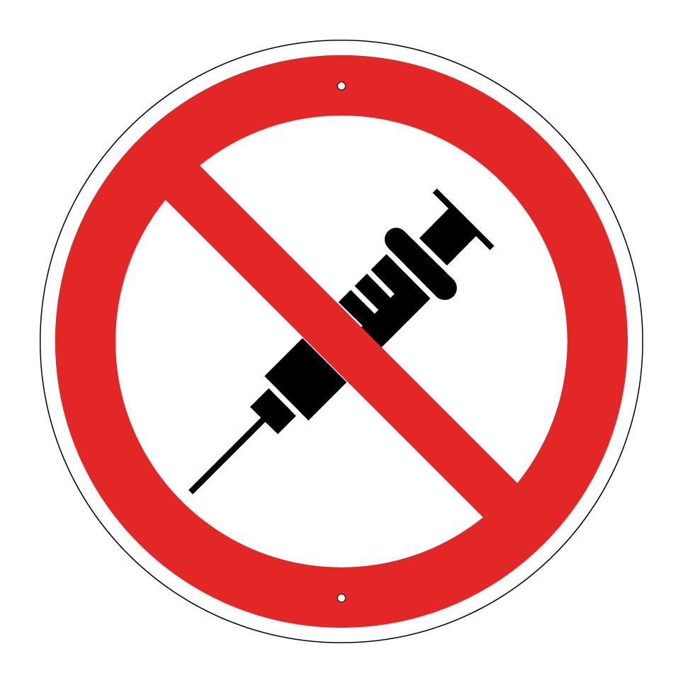 No syringes