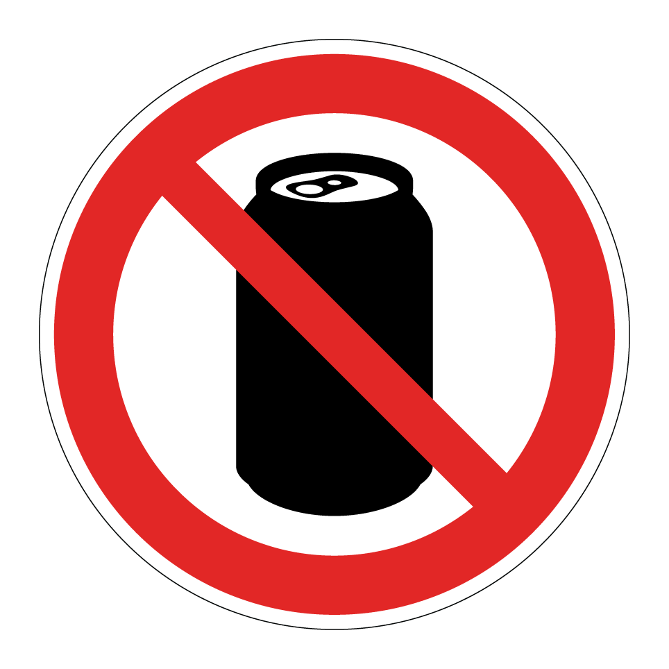 No canned drinks