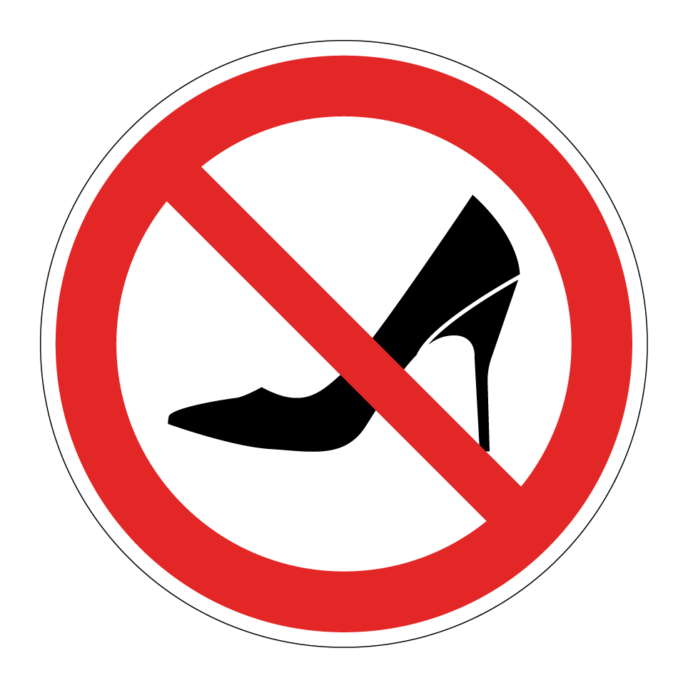 No high heels