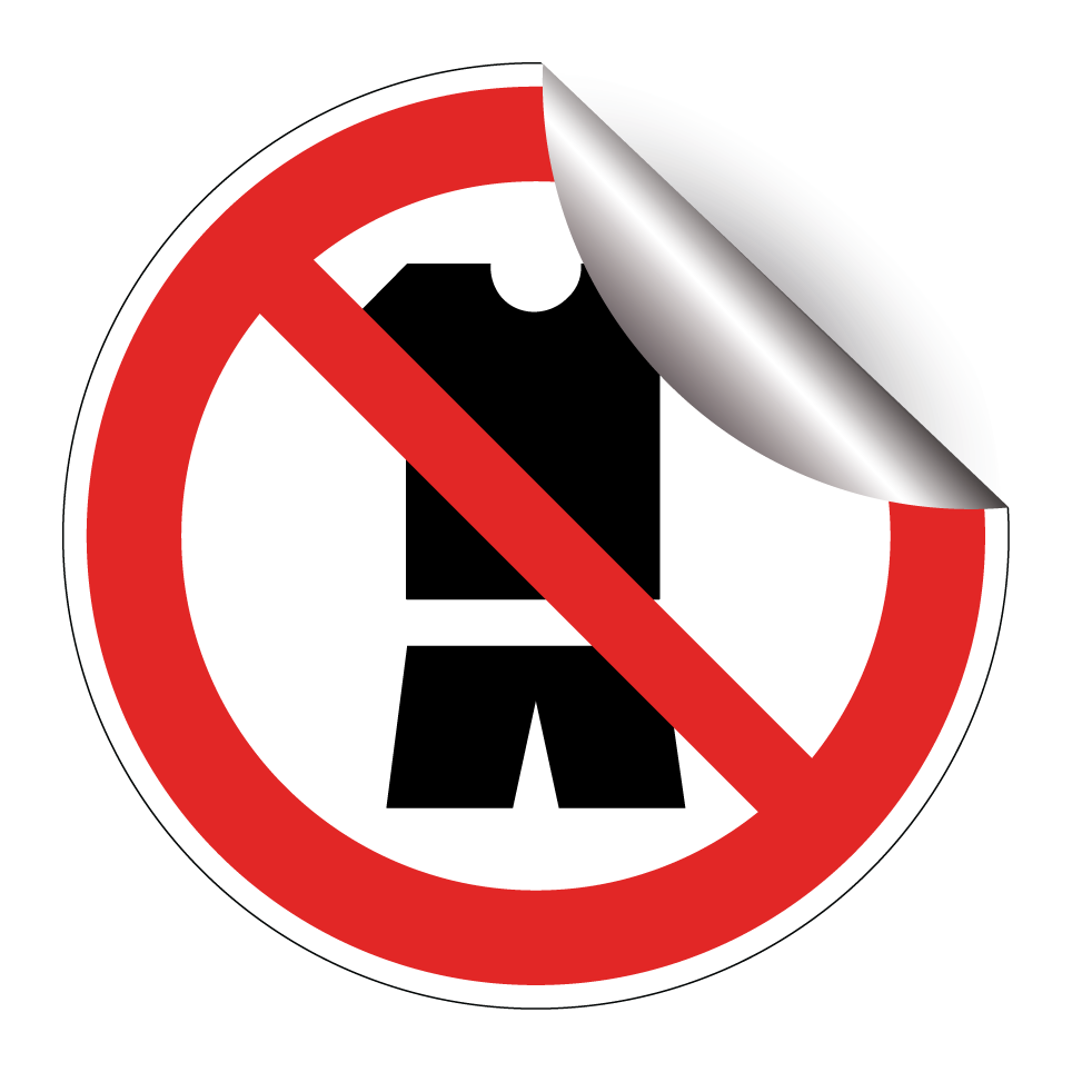 No casual clothing