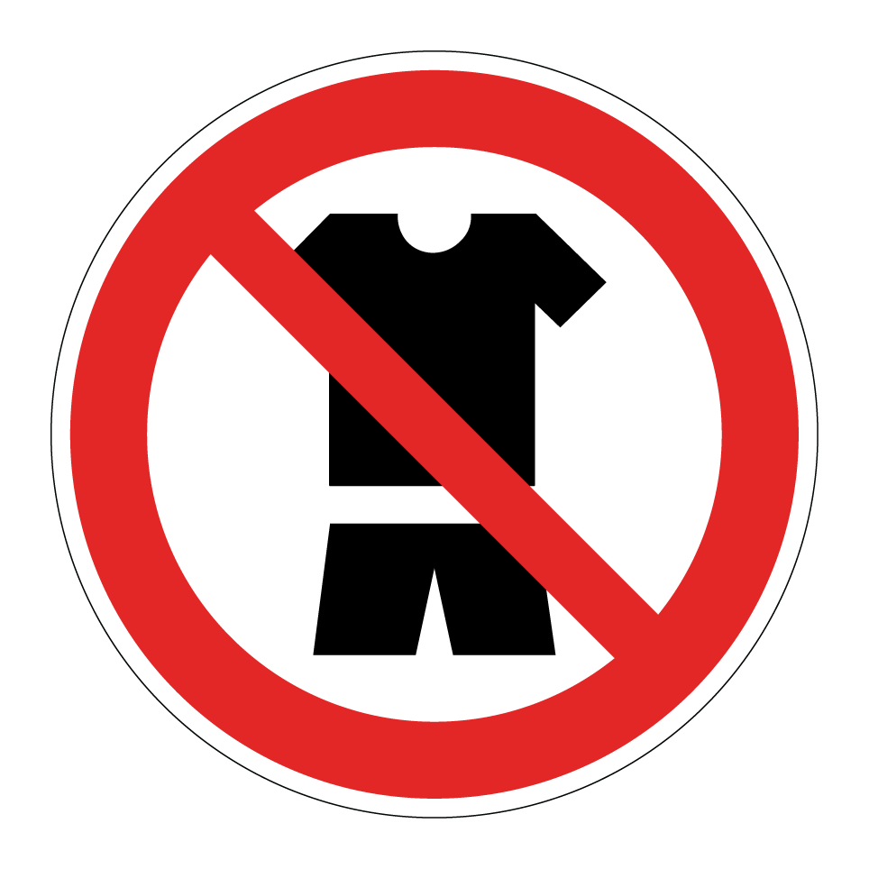 No casual clothing