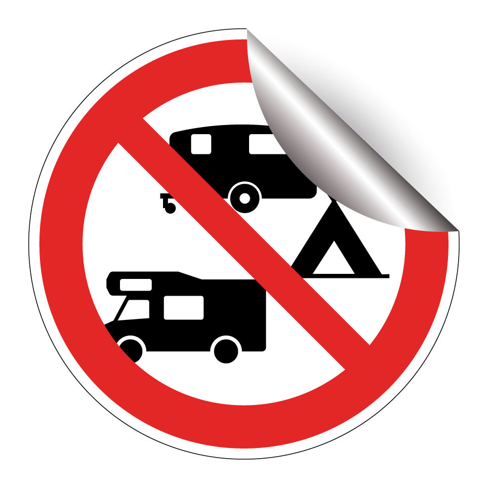 No camping or caravans