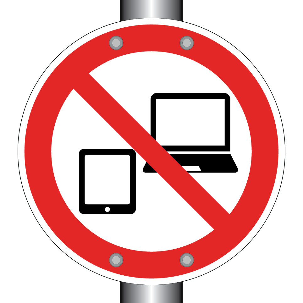No electronic devices
