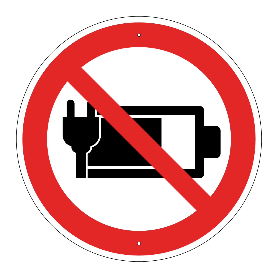 No charging battery