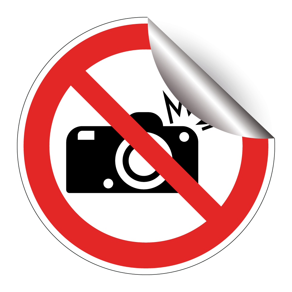 No camera flash