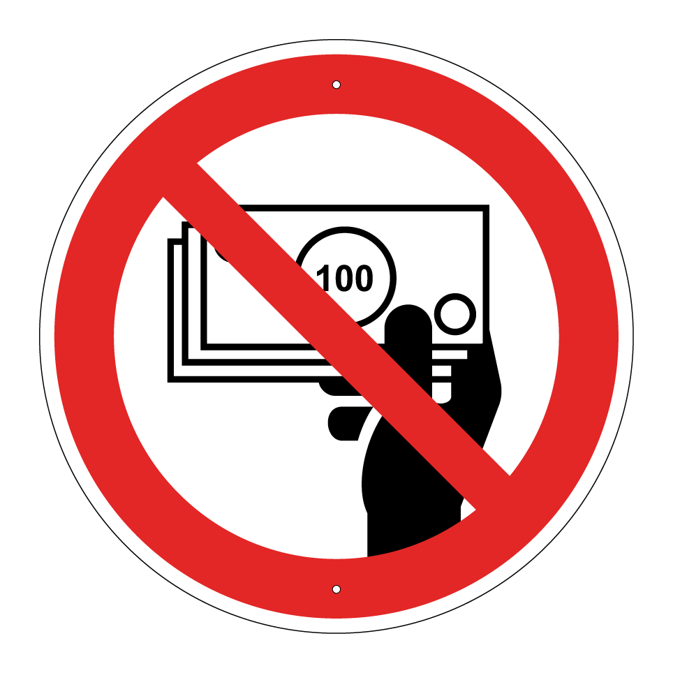 No cash payment