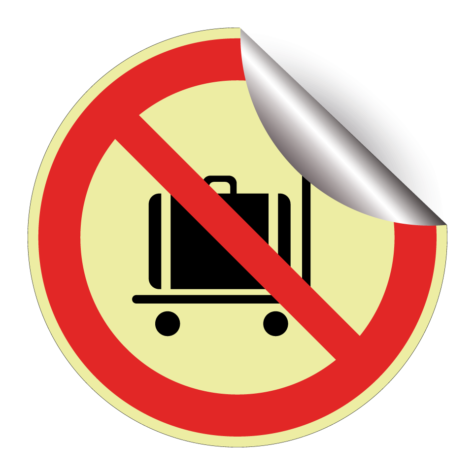 No luggage trolleys