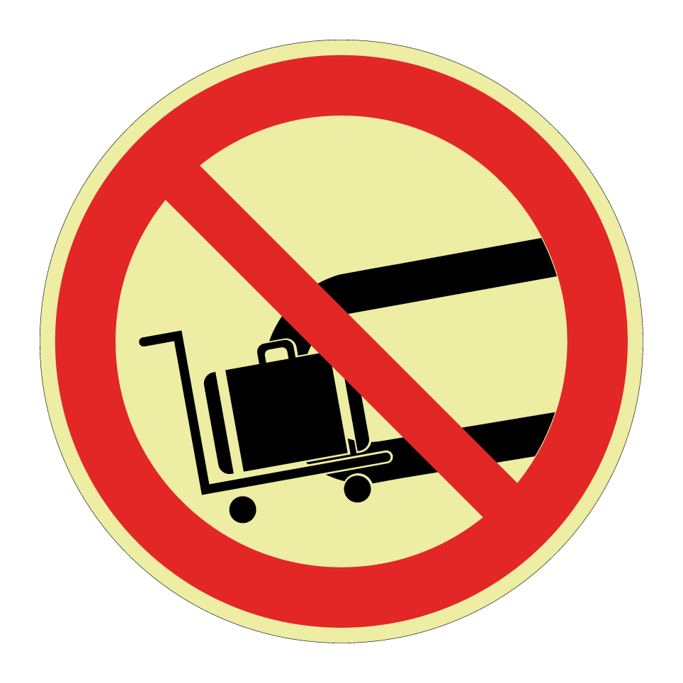 No luggage on conveyor belt