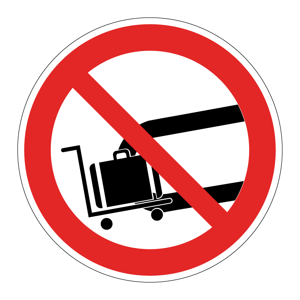 No luggage on conveyor belt