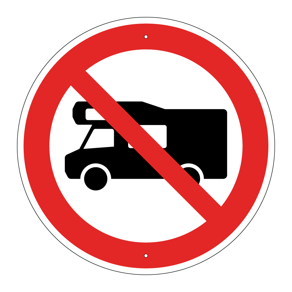 No motorhomes