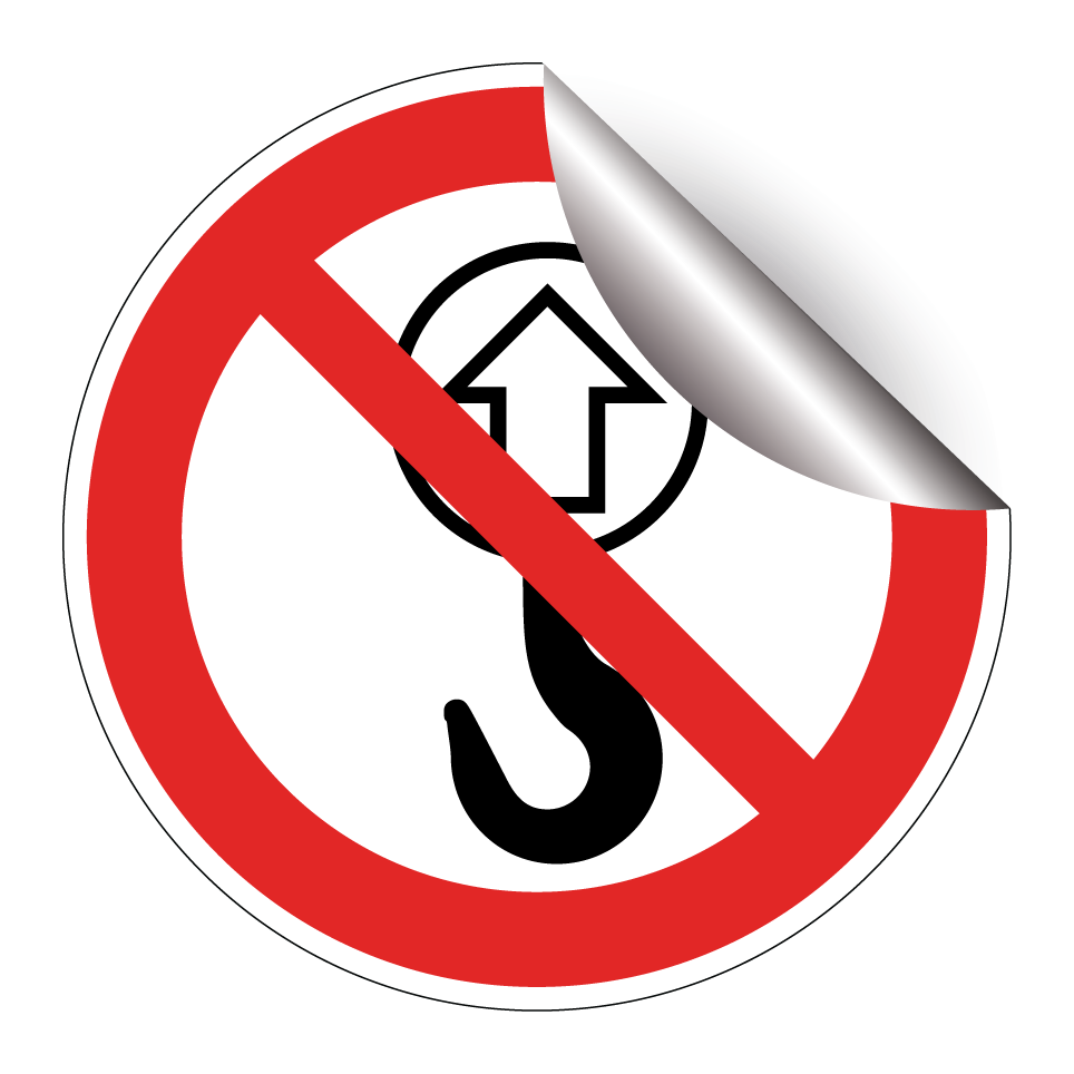 No lifting with hook