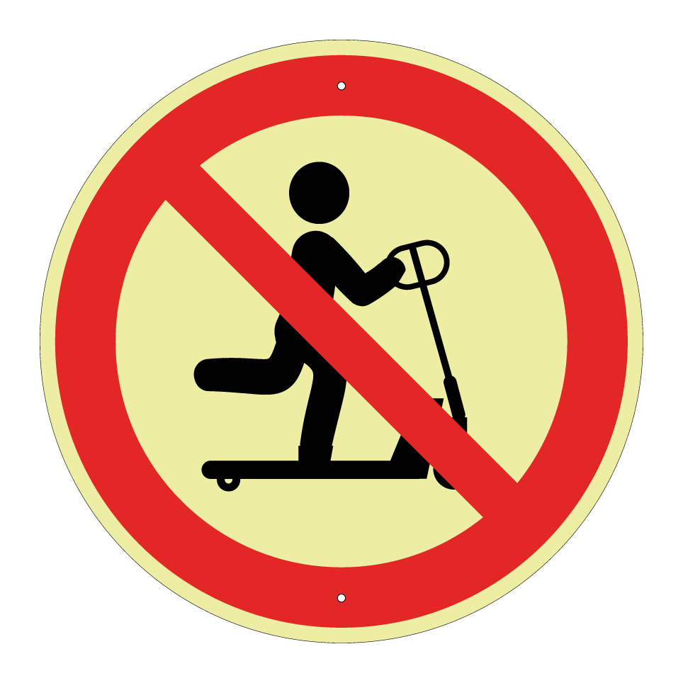 No pallet truck riding