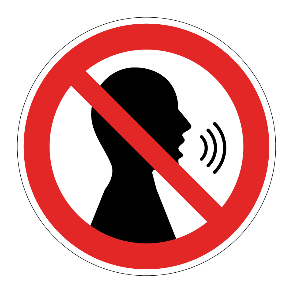 No talking