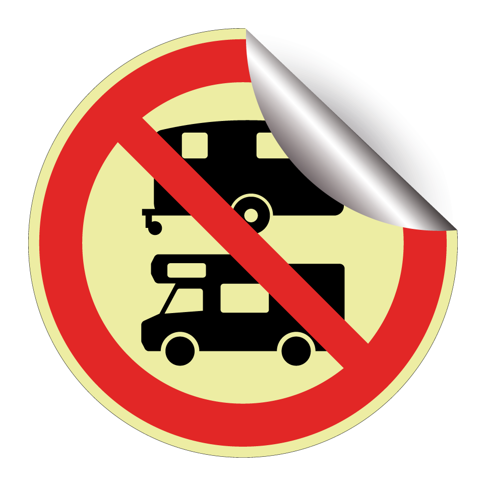 No caravans or motorhomes
