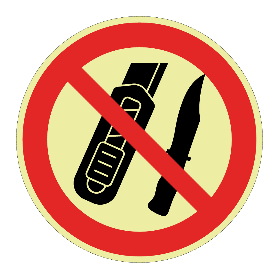 No sharp tools or knives
