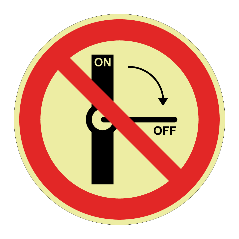 Do not switch off