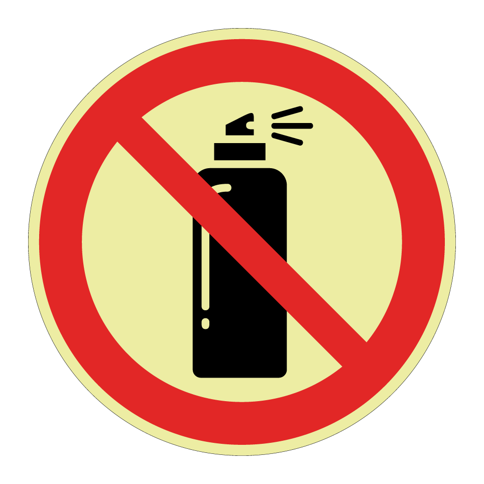 No spray cans
