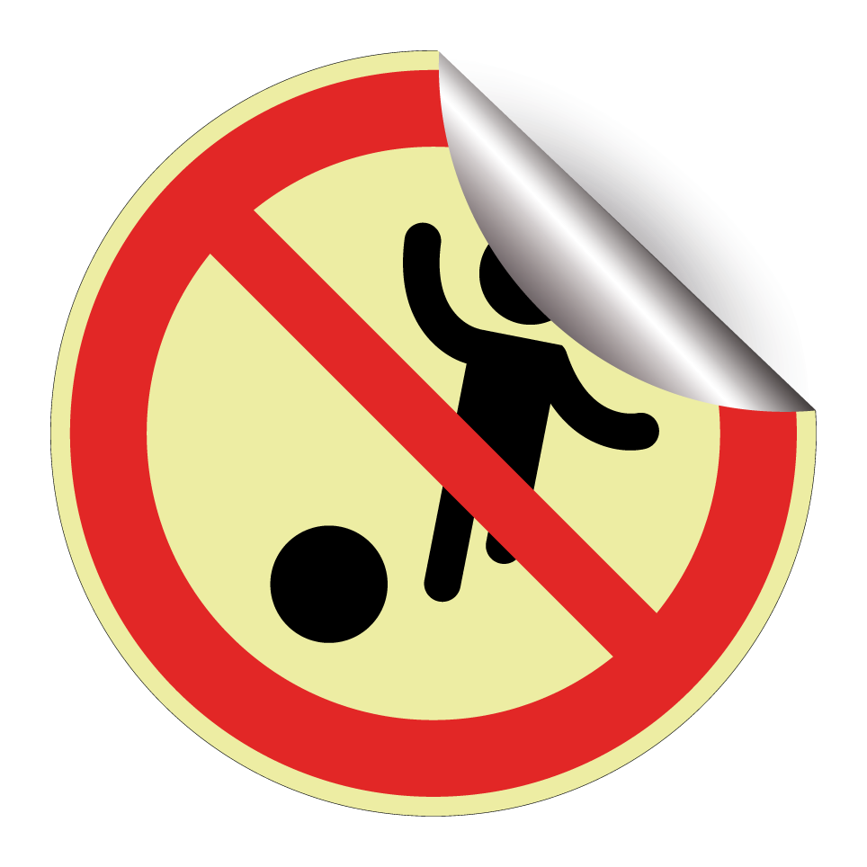 No playing ball games