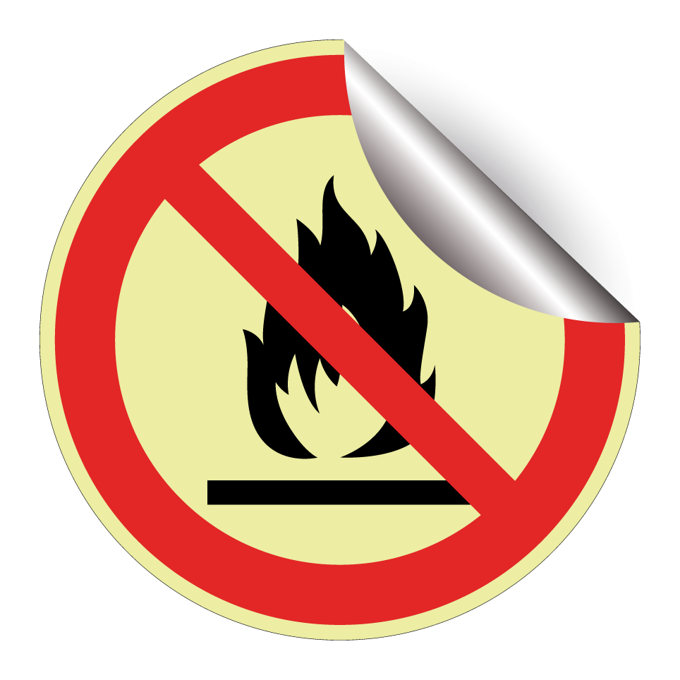 No open flames