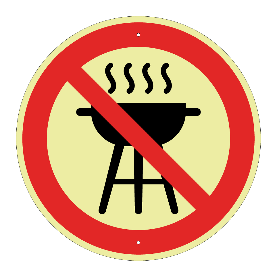 No barbecues