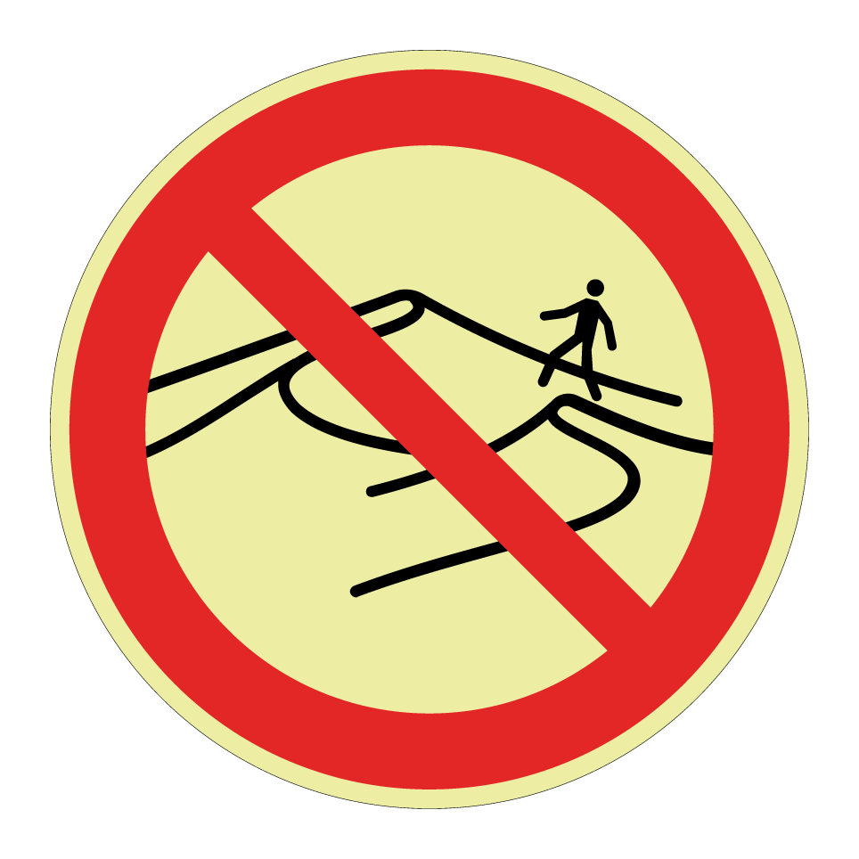 No walking on dunes
