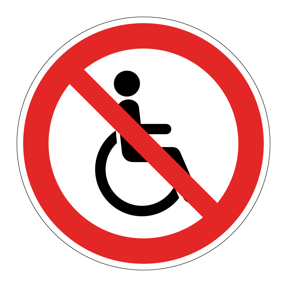 No wheelchairs