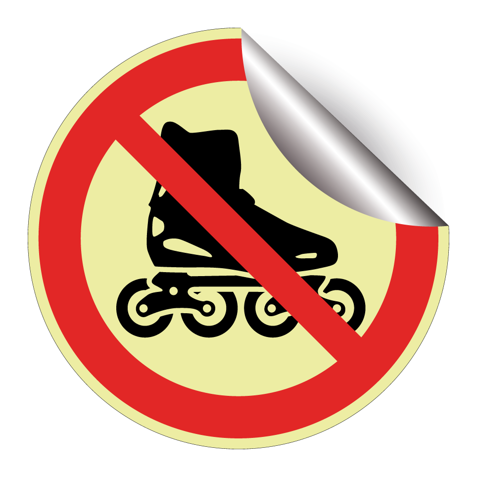 No rollerblading