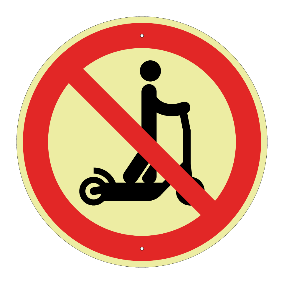 No electric scooters
