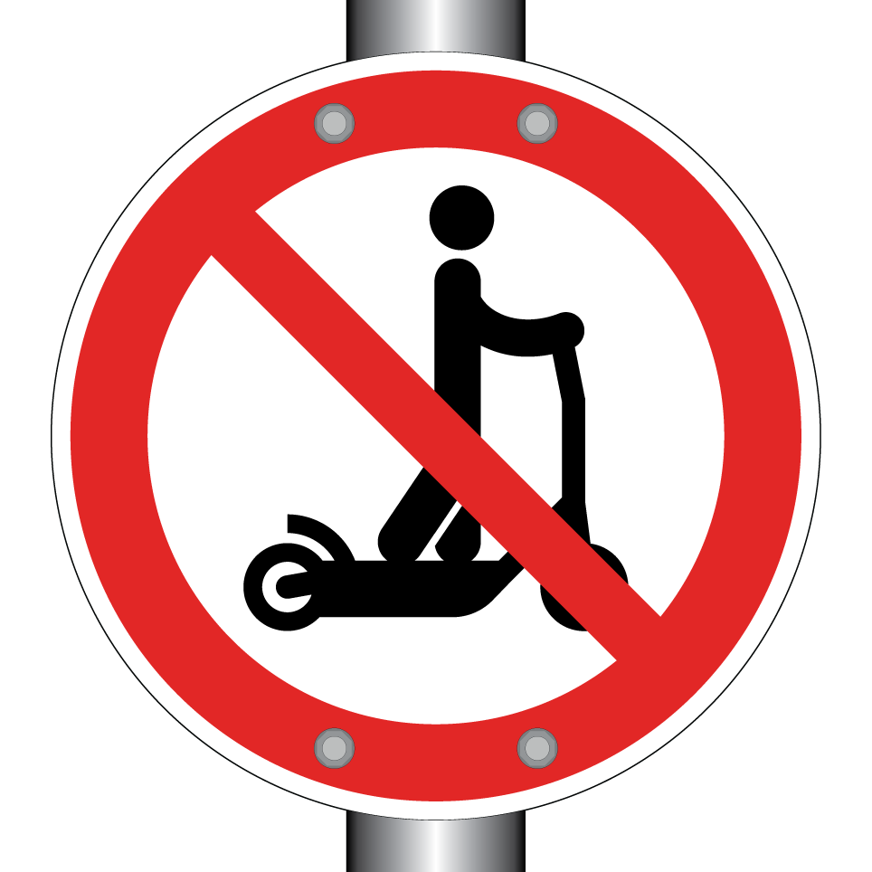 No electric scooters