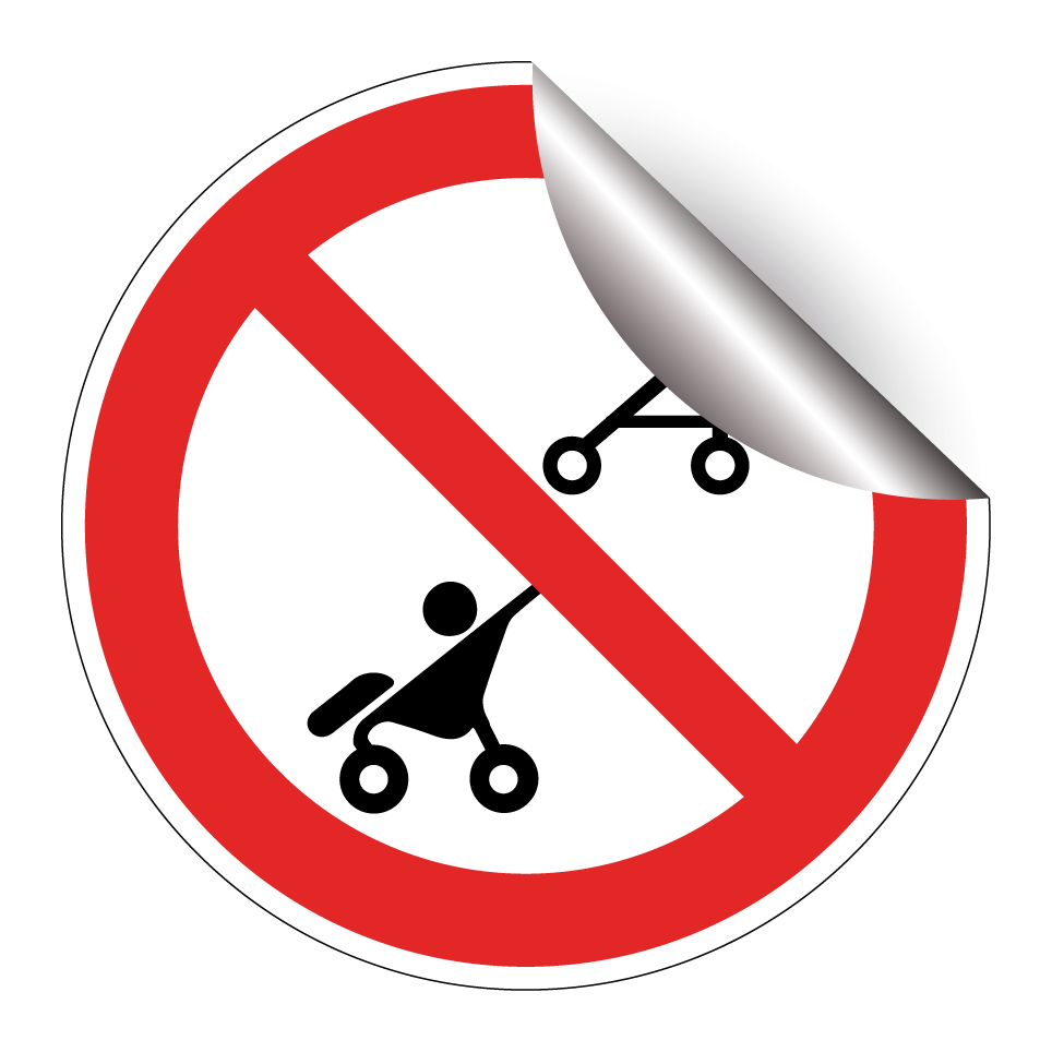 No walkers or strollers