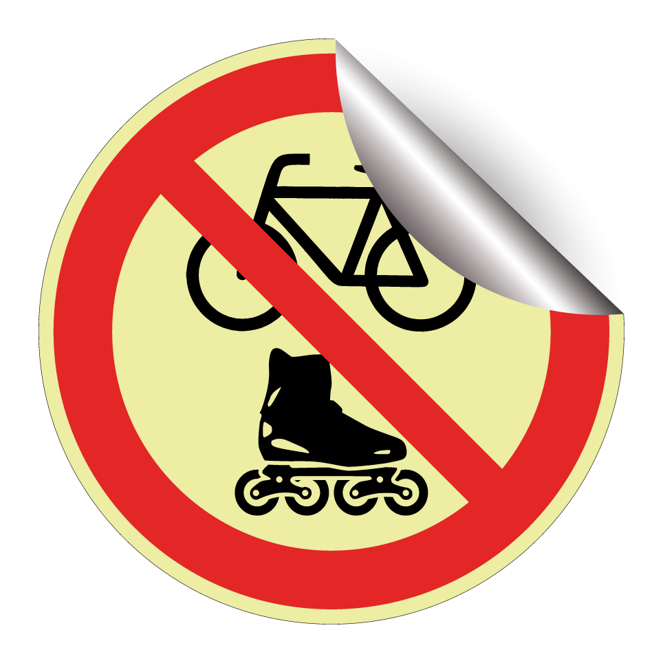 No bicycles or rollerblading