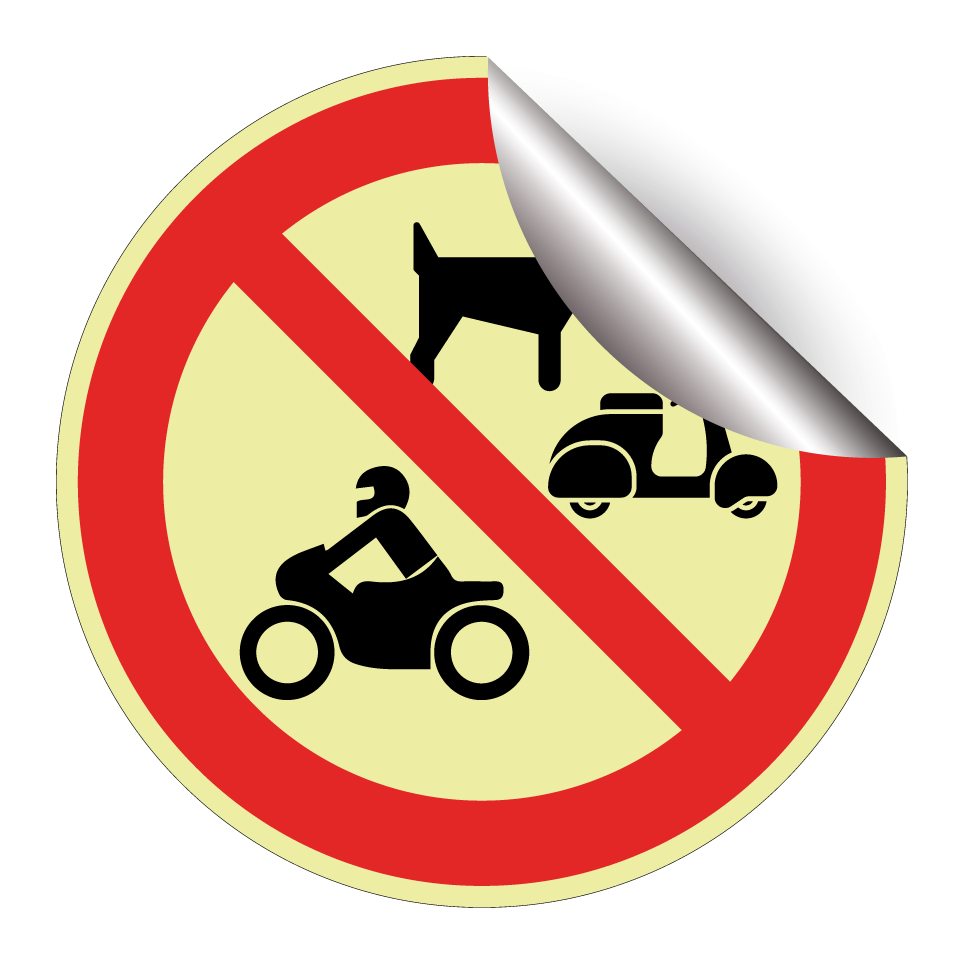 No dogs motorcycles or mopeds