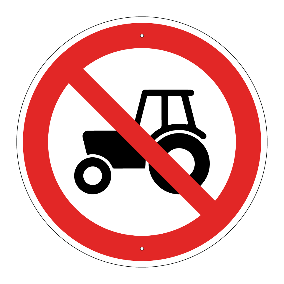 No tractors