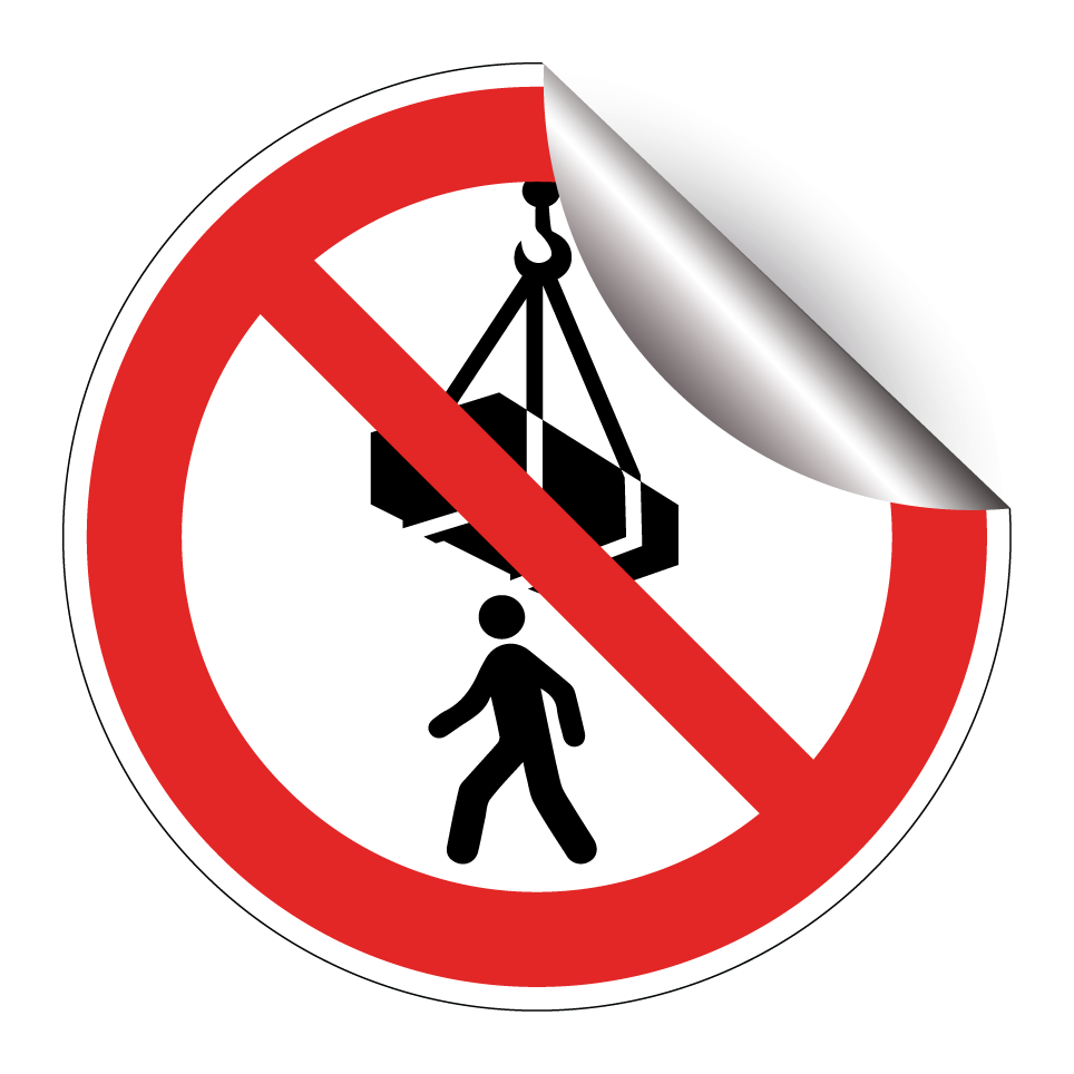 Do not walk under suspended load